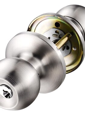 三杆式卫生间球形锁不锈钢塑钢铝合金门室内通用把手三杆锁607SS