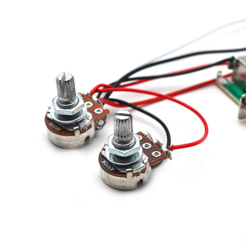 l电吉他电路总成 三档线路总承 旋钮音频输插口档位器电线