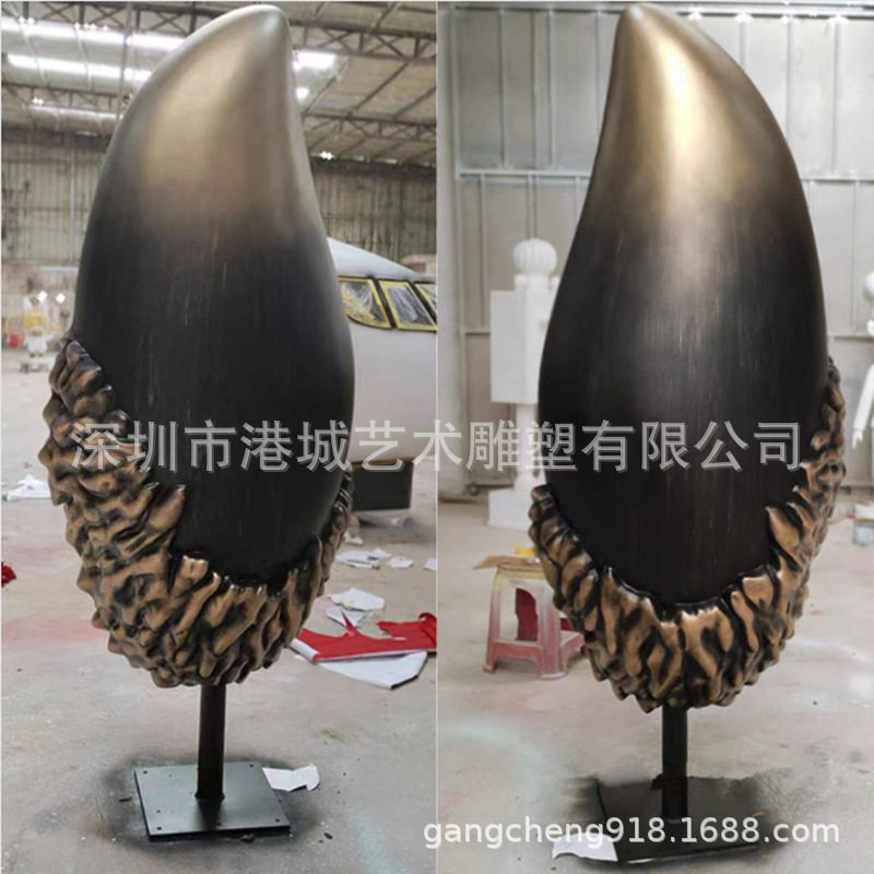 玻璃钢雕塑像玻璃纤维仿真水果模型蔬果美陈大型创意芒果造型摆件