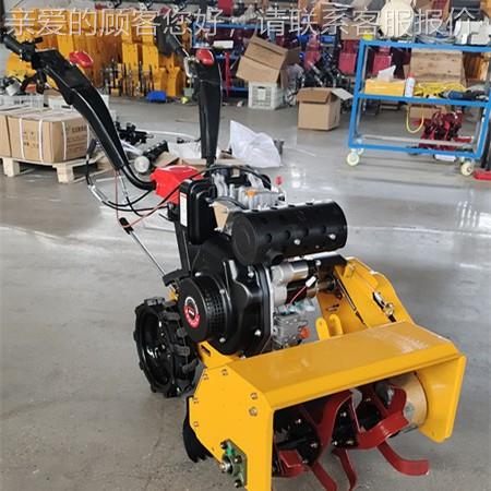 25款四驱耕除草LXD开沟机农用旋耕机小型家用自走式双微机夏轴碎