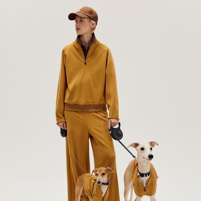 ZZE半拉链绒感宽松卫衣