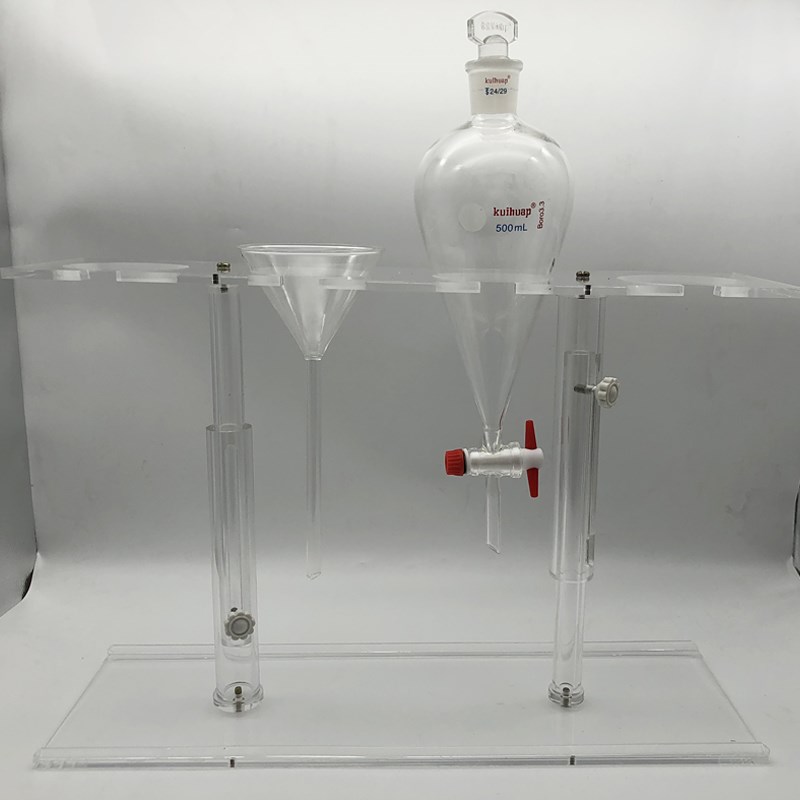 有机玻璃/木质/铁质 分液漏斗架 125/250/500ml 2孔4孔实验用架子