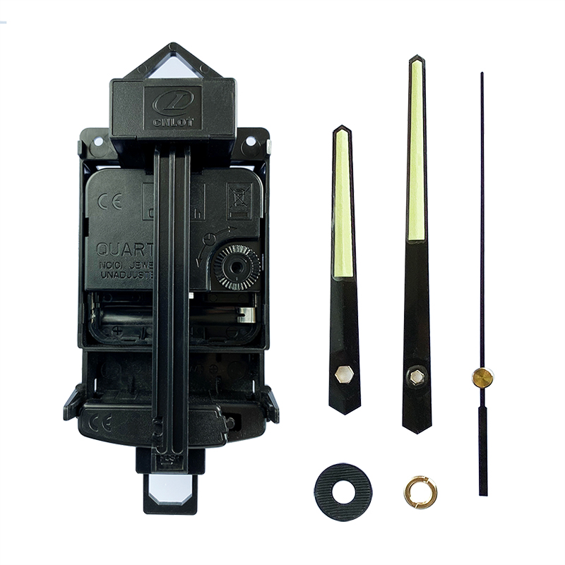 机芯摇摆扫秒静音石英电子钟创意钟表挂钟配件diy全带夜光指针