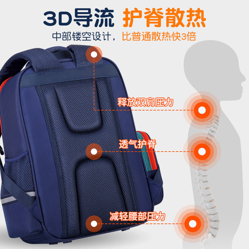 书包男生小学生新款一三到六年级男女童轻便减负护脊儿童书包