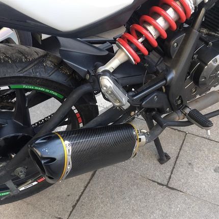 摩托跑车改装小f中RK8K7兄弟碳纤排气管CBR500/600 ZX6R/10R R6