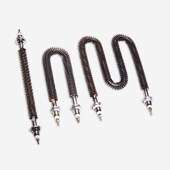 不锈钢Ub型W型直型翅片电加热管空气干烧散热片发热管220V380V1KW