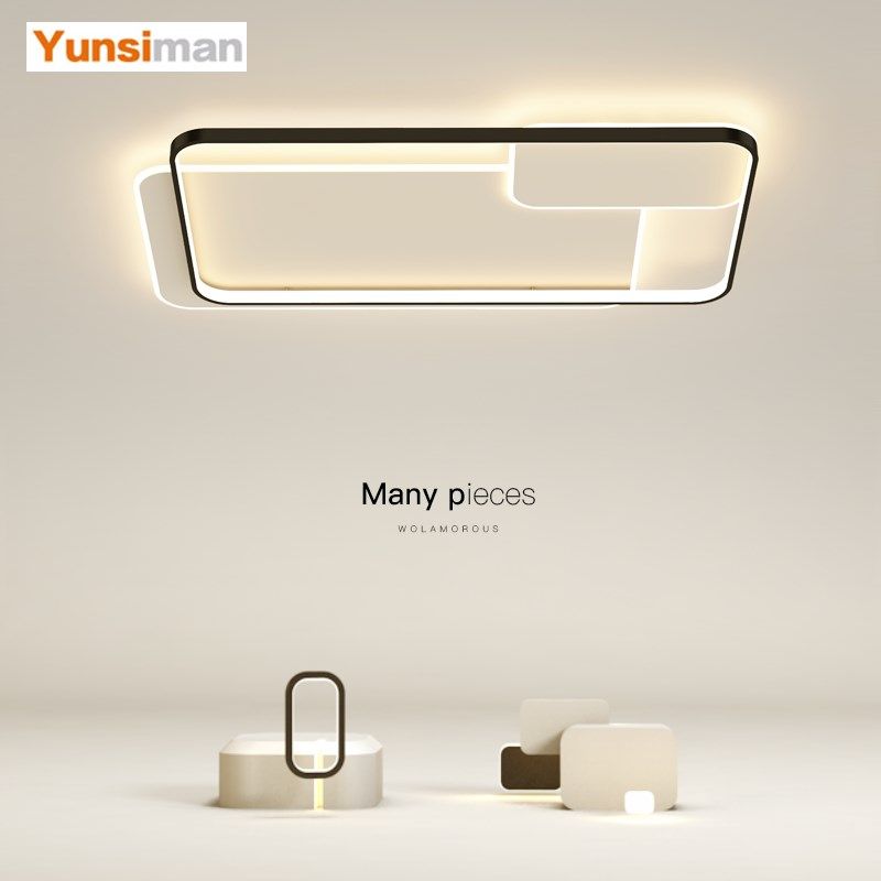 韵丝蔓客厅灯现代简约大气2022新款LED吸顶灯长方形家用大厅客厅,家装灯饰光源,客厅吸顶灯,淘宝优惠券,粉丝福利购,淘宝优惠卷