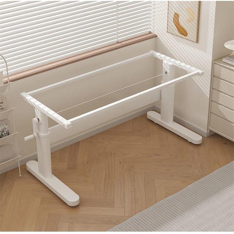 手动升降桌架升降桌腿电脑学习加粗书桌支架桌脚碳钢架子调节桌腿