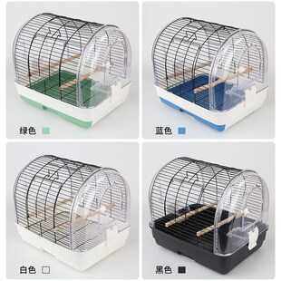 豪华透明亚克力鸟笼子鹦鹉笼别墅大号便携外出笼虎皮玄凤大型空间