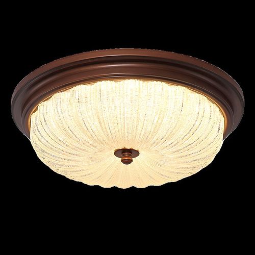 美式卧室灯复古高端主卧房间吸顶灯中古高级感简约书房衣帽间灯具