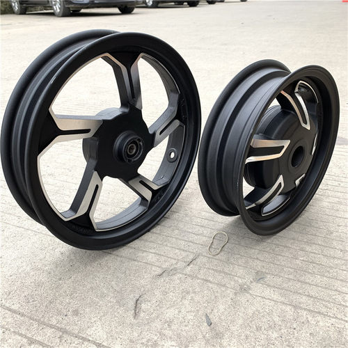 踏板车125轮毂轮圈悠悠UU摩托车台州踏板车GY6前后轮铝圈铝轮钢圈