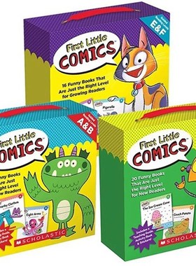 First Little Comics Levels ABCDEF 56册学乐初级图画书附贴纸