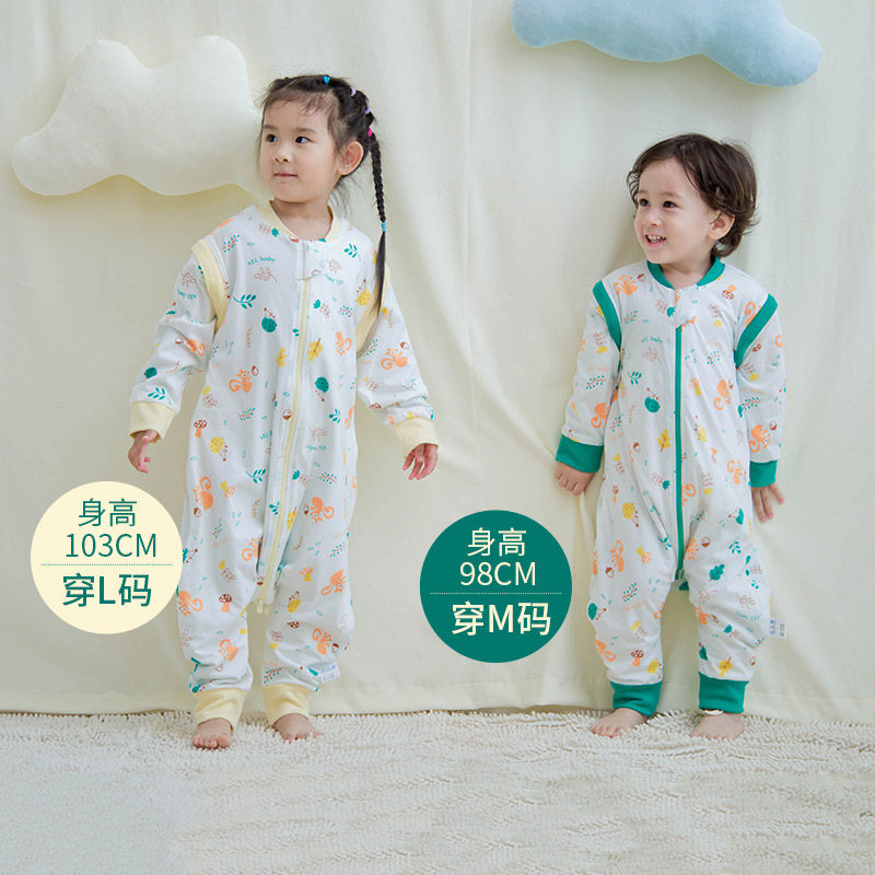 宝宝睡袋夏季分腿纯棉婴儿睡袋春夏秋款幼儿童防踢被神器四季通用,婴童用品,睡袋/防踢被,淘宝优惠券,粉丝福利购,淘宝优惠卷