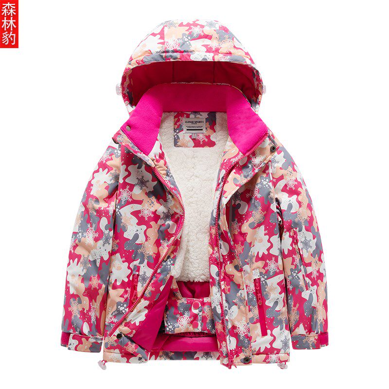 儿童滑雪服套装女童户外加厚防水防风保暖男童宝宝滑雪衣裤装备潮