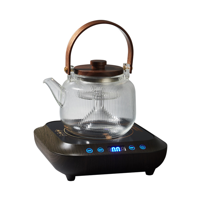 容山堂玻璃煮茶壶烧水壶泡茶壶自动蒸茶器电陶炉煮茶器养生壶套装