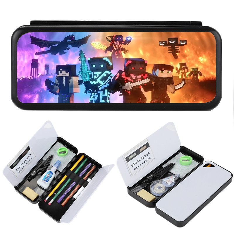 我的世界文具方块人HIM时尚卡通多功能笔袋儿童学生双层铅笔盒,文具电教/文化用品/商务用品,文具盒,淘宝优惠券,粉丝福利购,淘宝优惠卷