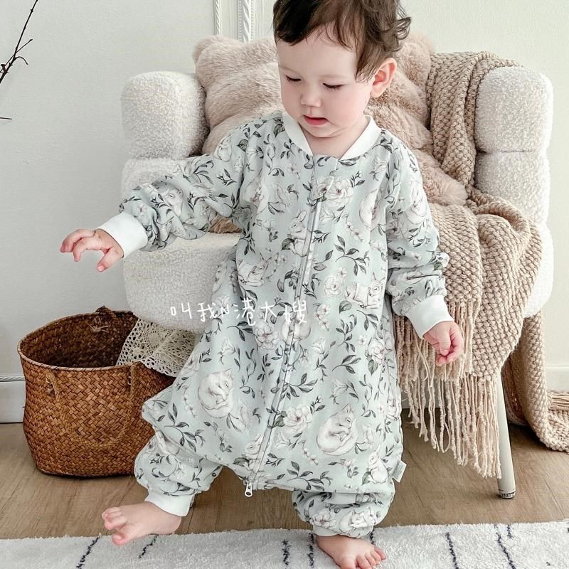 婴儿睡袋春秋竹棉纱布宝宝分腿睡袋秋冬款儿童防踢被四季通用,婴童用品,睡袋/防踢被,淘宝优惠券,粉丝福利购,淘宝优惠卷