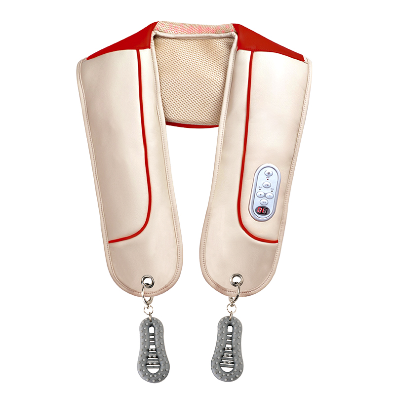 喜来康肩部颈椎肩颈按摩器腰颈部捶打肩膀加热按摩披肩颈肩按摩仪