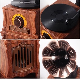 EnvyTiner慕聆者AS31复古蓝牙小机留声机高音质家用音响音箱收音