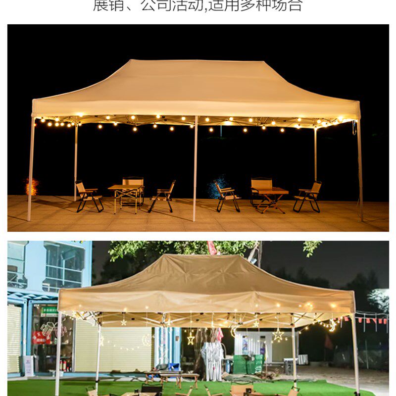 四脚角摆地摊帐篷伞布3*3顶布户外遮阳伞卡其色雨棚蓬布太阳大伞