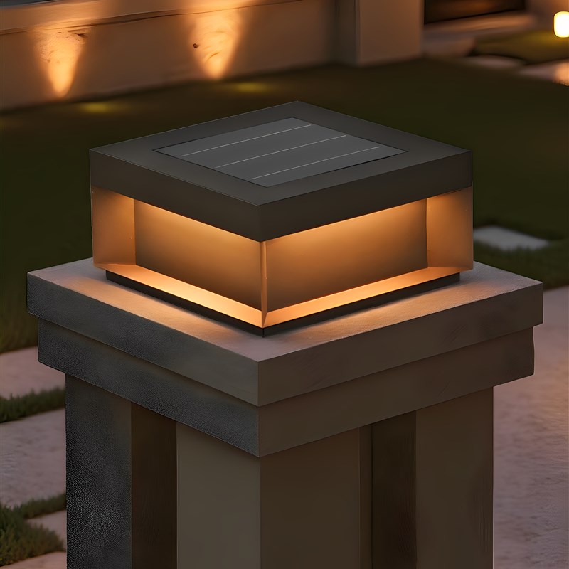 太阳能柱头灯户外k防水庭院灯别墅院子柱子灯大门围墙灯现代门柱