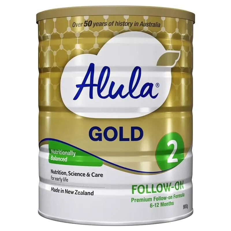 Alula爱羽乐澳洲新西兰金装婴儿配方奶粉2段6-12月900g 澳洲直邮