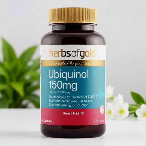 澳洲进口herbsofgold和丽康辅酶Q10养护心脏150mg泛醇60粒
