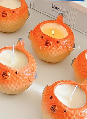 STILL【爱生气的小河豚】创意卧室香薰蜡烛礼盒送闺蜜生日礼物