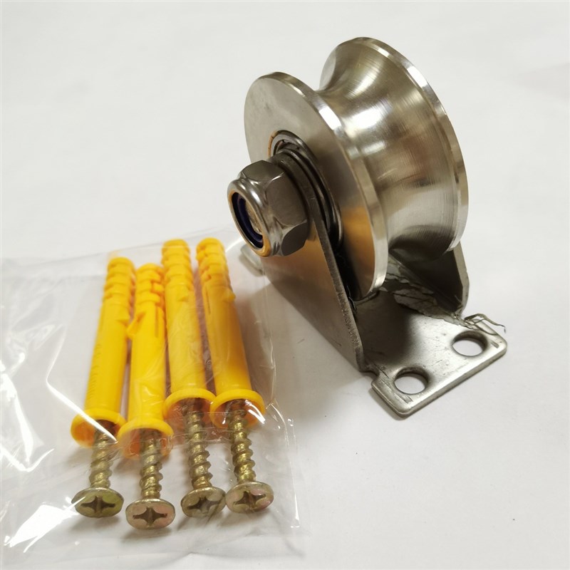 不锈钢定向轨道轮吊轮滑轮tU型V型H型方管轨道轮木门平移门重型轮