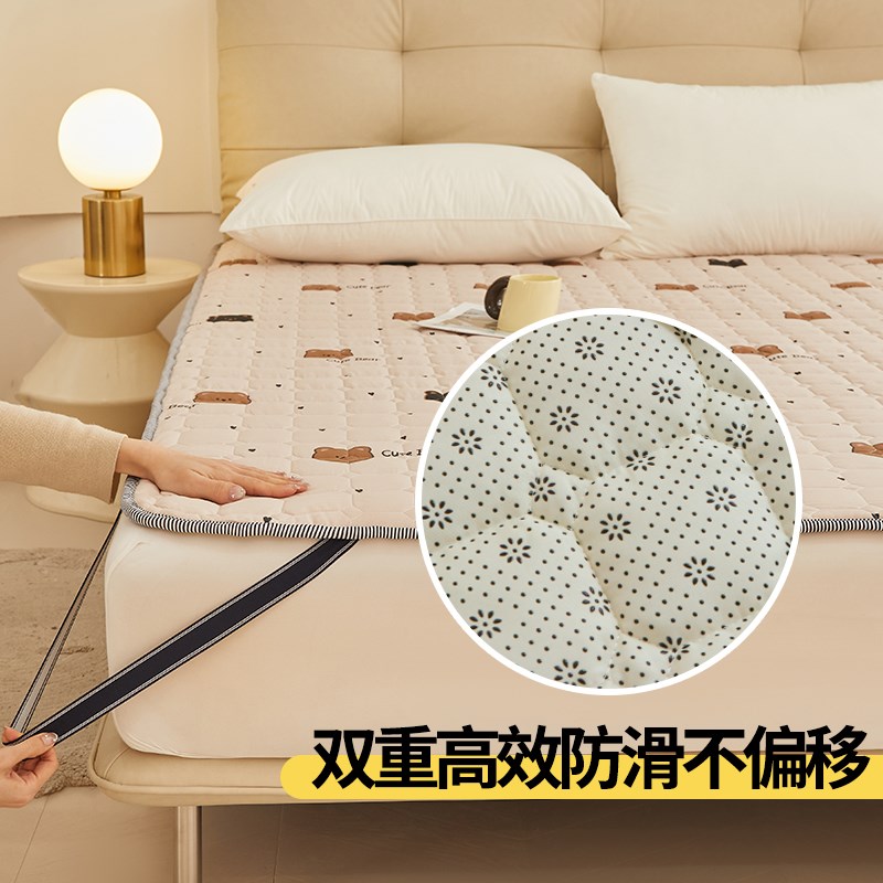 床垫四季款卧室全棉床褥垫软垫榻榻米褥子可折叠铺底宿舍单人