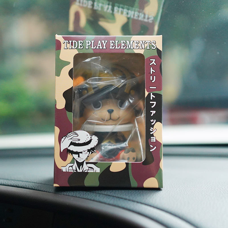 航海贼王乔巴路飞摇头公仔汽车摆件车饰车内饰品卡.通创意车品