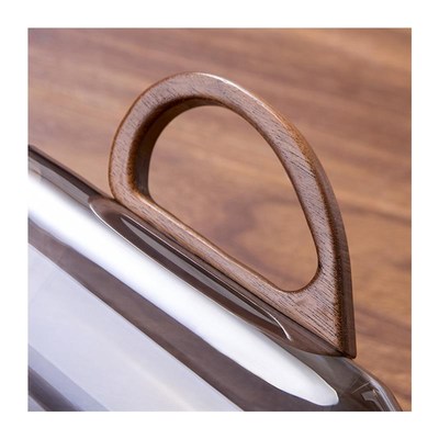 绿茶杯个人杯子办公室泡茶杯玻璃杯花茶杯P带把手男士喝茶杯子