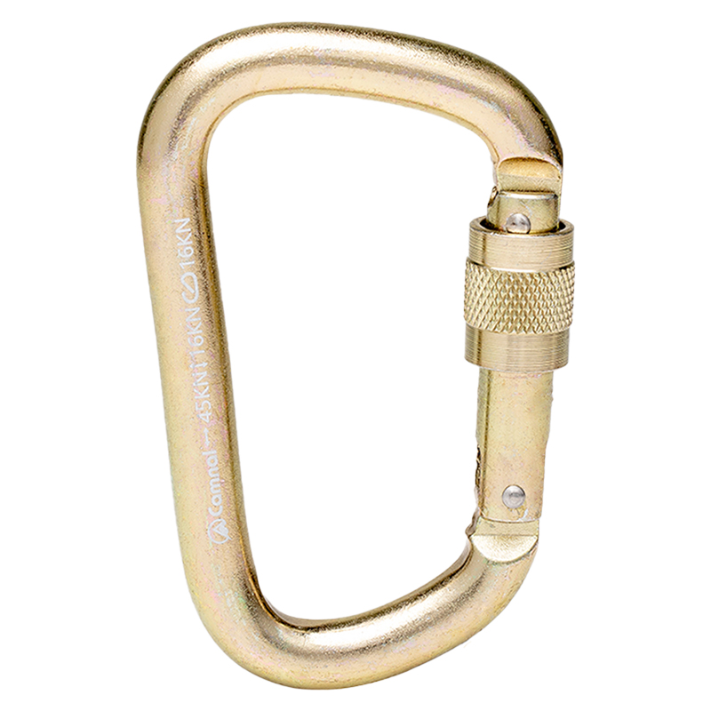 户外不锈钢登山扣专业攀岩主锁大拉力承重450O0公斤自动丝扣锁锚