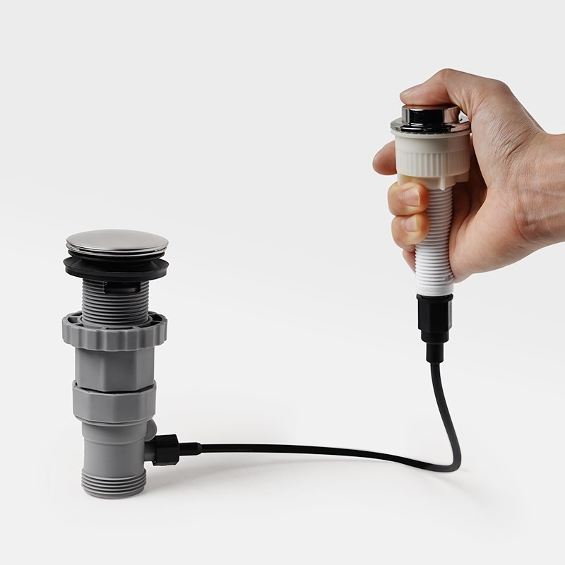 面盆台盆洗手盆脸盆n一键台控岩板下水器按压式开关水弹跳式去水