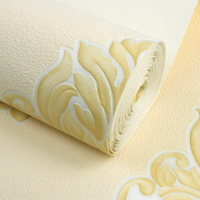 2021高档欧式立体花奢华仿墙布壁纸I客厅墨绿色时尚电视背景墙纸