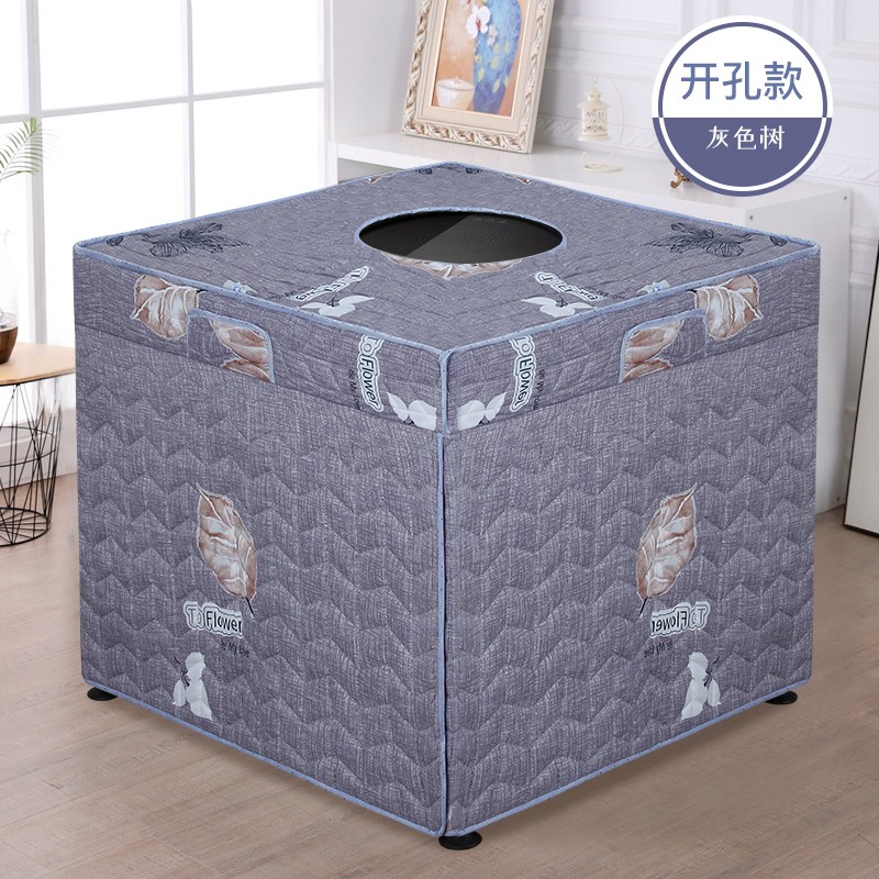 新款烤火罩加厚烤火桌子罩u套正方形简约现代电炉罩电取暖桌布套