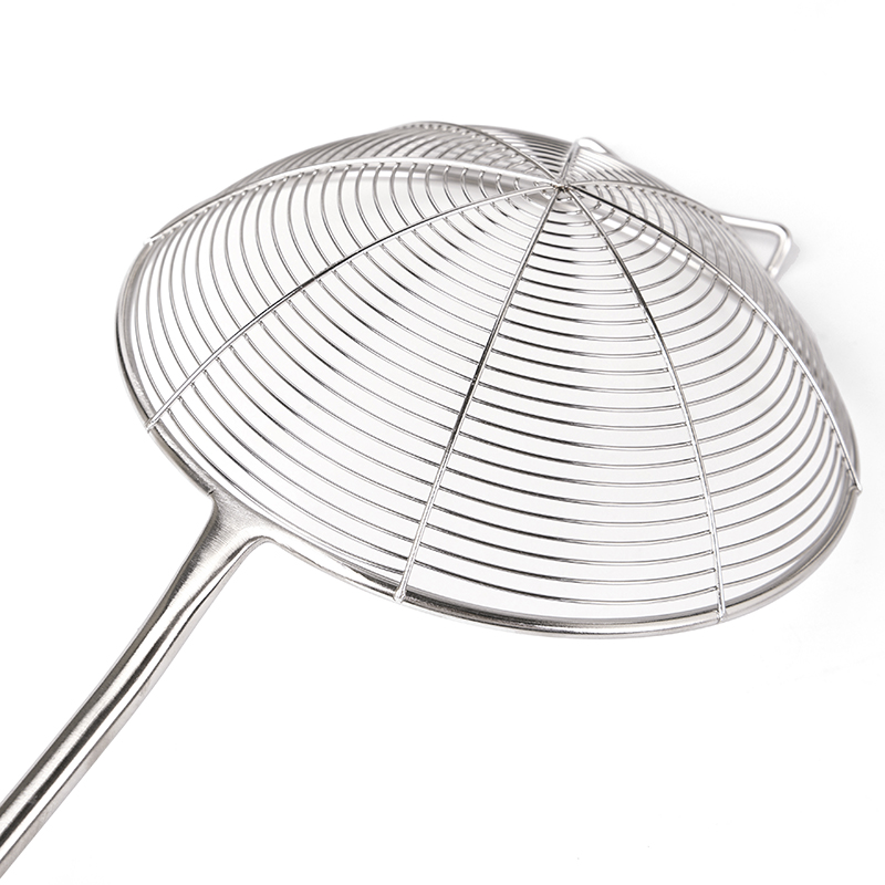 特厚304不锈钢厨房捞勺线漏油炸网捞面勺麻辣P烫捞勺捞面条大漏勺