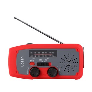多功能手摇发电收音机太阳能充电户外防灾战O备应急手电筒生存装