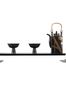 新中式茶具托盘套装摆件茶室客厅创意家居饰品样板房间茶几软装