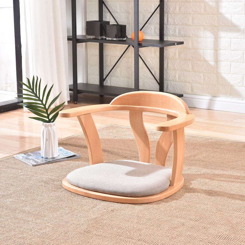 榻榻米椅子企鹅椅无腿椅日式和室椅宿舍椅飘窗椅靠背无腿床上座椅