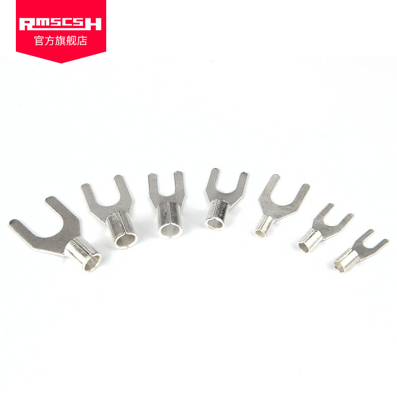 UT0.5/1/1.5/2.5/4-3/5/6/8/10叉型冷压接线端子U形线鼻子SNB线耳