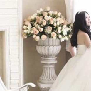 饰品庭院门厅园林绿植摆设 装 大型欧式 花盆落地摆件模具田园风格