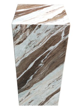 紫彩玉天然大理石雕塑底座 售楼处样板房客厅艺术品摆件展示台