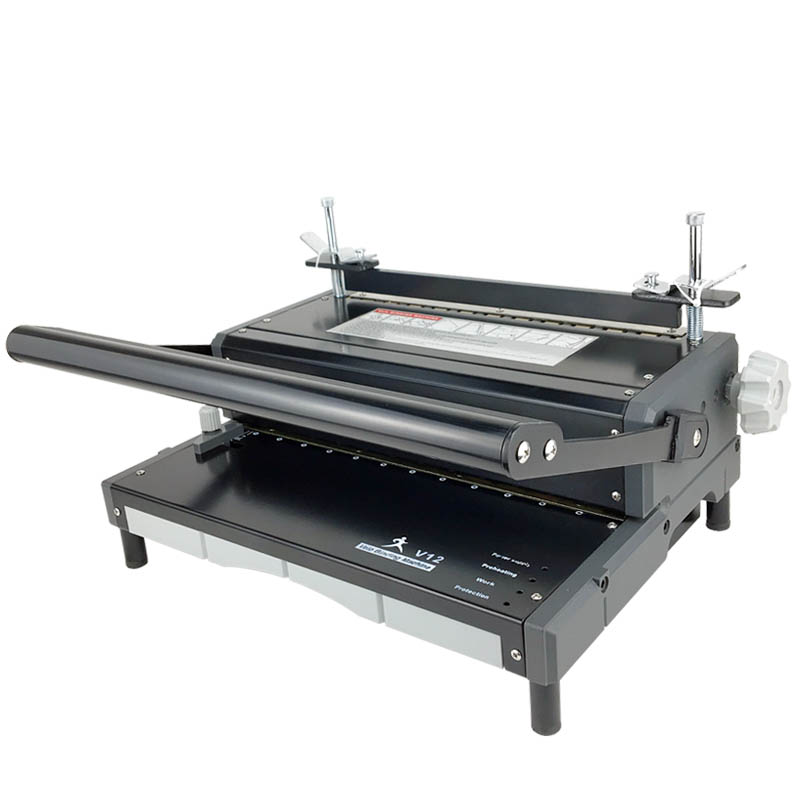 维乐订条打孔装订机V12孔钉条装订机 圆孔夹条压条标书文件打孔机