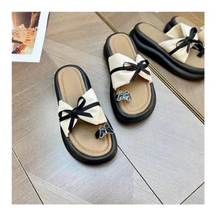 海边外穿增高 网红沙滩鞋 女夏防臭厚底人字拖新款 防滑eva凉拖鞋 季