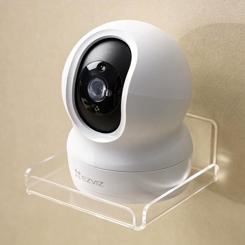 家用头墙上置f物架免打孔路由器顶盒托架放室内外监控器支架