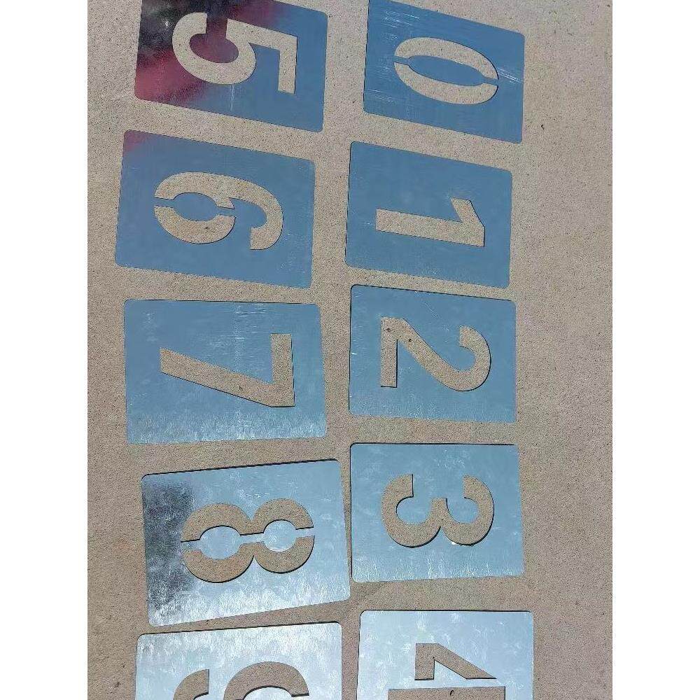镂空数字-喷漆模板铁皮不锈钢镂空心字模具字母A-Z广告字牌定做