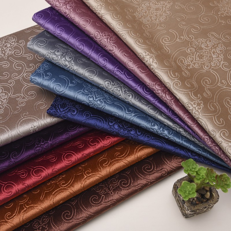 欧式沙发布料加厚压花金丝绒布面料软包背景坐垫S抱枕套布法兰绒