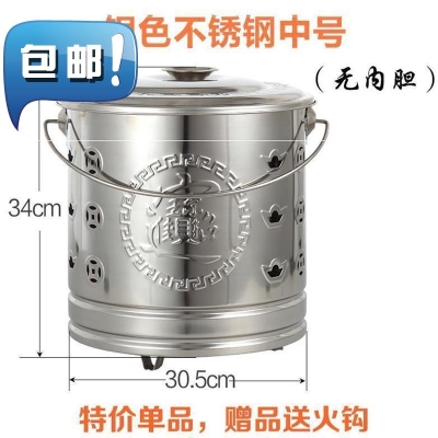 铁h桶经加厚不锈钢桶特大烧宝桶纸炉锡箔纸桶宝S炉纸灰隔热化垃圾