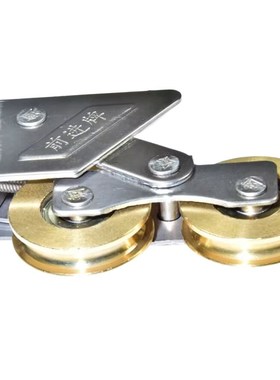 前进768型铝合金铜双q轮不锈钢顺滑静音轴承铜滑轮老式移门铜下轮